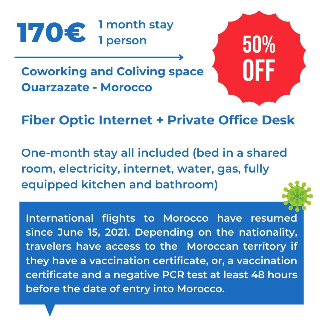 Bookings Coworking & Coliving Space in Morocco